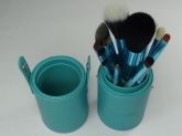 Kit 12 pincéis MAC case couro